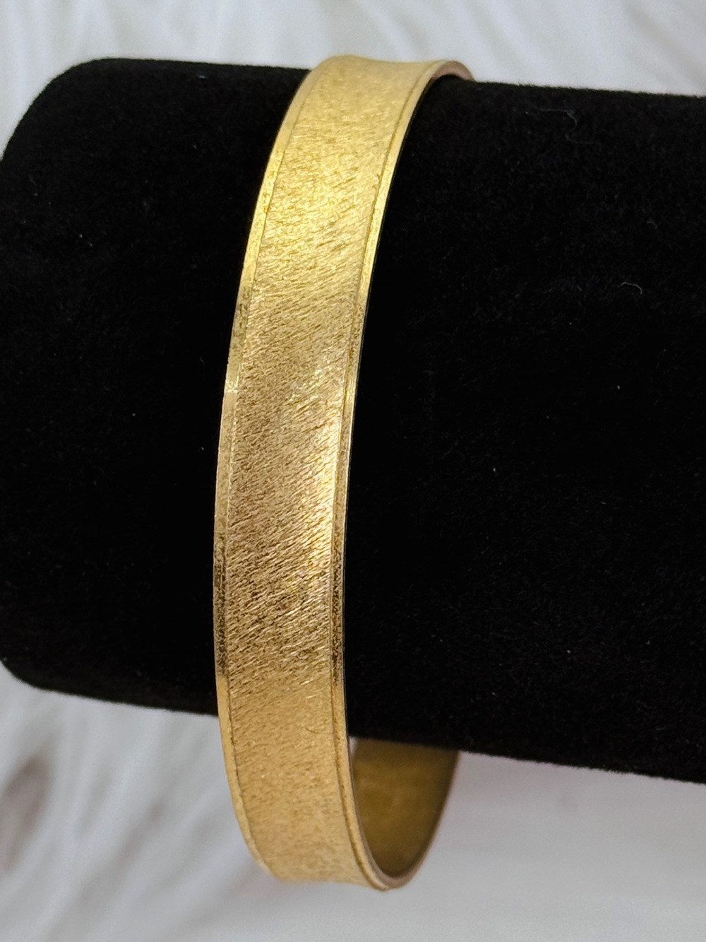 Vintage Anson aged goldtone bangle bracelet